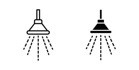 Shower down icon Illustration designs pack for Web Stock Illustration