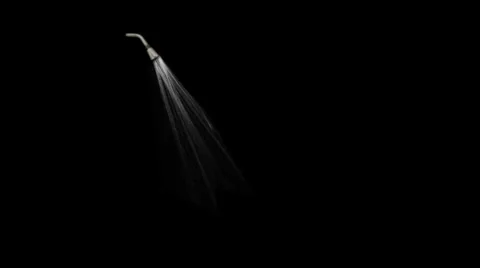 Shower footage on black 動画素材 33806251
