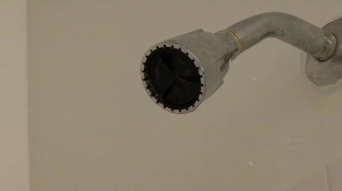 Shower Head-On And Off Stock Footage 497320