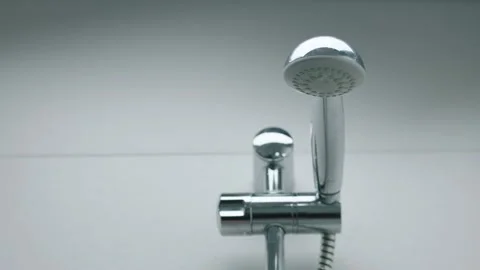 Shower Head In Bathroom Stock Footage 196171753
