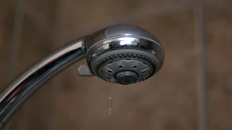 Shower Head On/Off Stock Footage 40340470