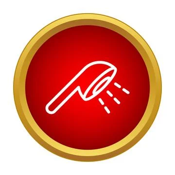 Shower head icon representing hygiene and bathing Stock Illustration