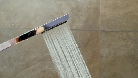 Shower Head In modern Bathroom Stock Footage 102694705