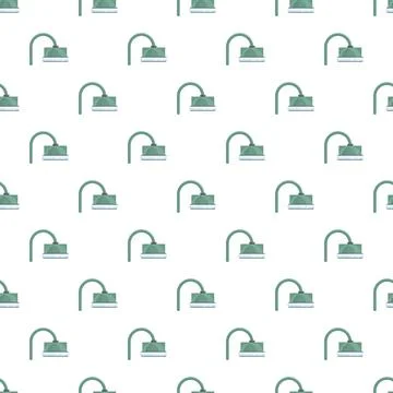 Shower head pattern for bathroom hygiene and plumbing Stock Illustration