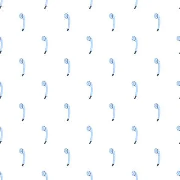 Shower head pattern for bathroom hygiene and washing Stock Illustration
