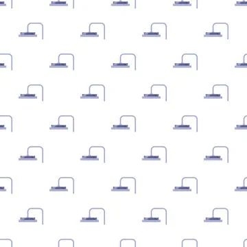 Shower head seamless pattern illustrating hygiene and plumbing fixture Stock Illustration
