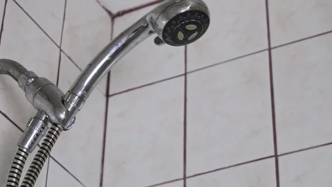 Shower Head Tilt Up Stock Footage 101768380