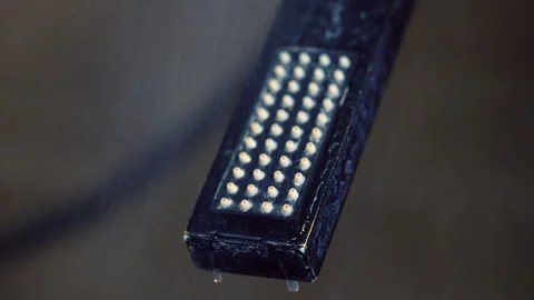 Shower head treated with spray containing cleaning agent. Stock Footage 312624614