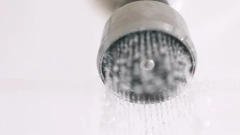 Shower Head Turns On 1500fps Видео 104850151