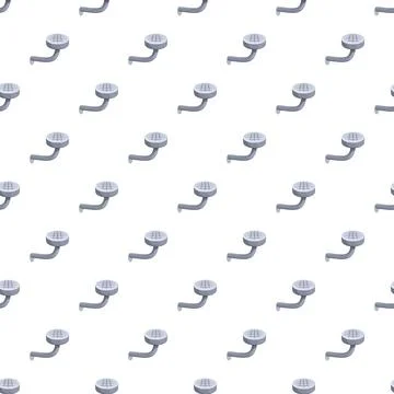 Shower heads pattern creating a bathroom decor background Stock Illustration