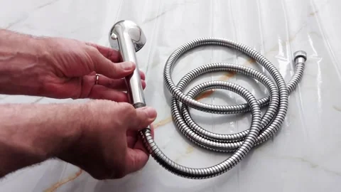 Shower Hose Connection: Quick and Easy Setup Stock-Footage 311431634