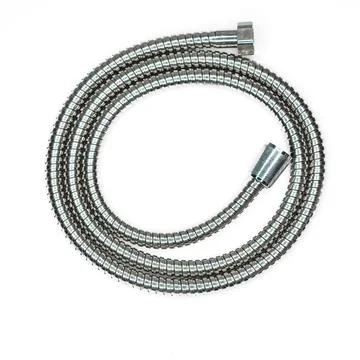 Shower hose on white background Stock Photos