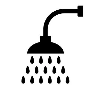 Shower icon. Illustrazione stock
