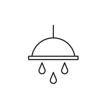 Shower icon Illustrazione stock
