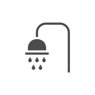 Shower icon isolated on white background. Vector illustration. Stock-Illustration