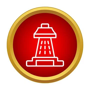 Shower icon representing hygiene and bathroom cleaning Stock Illustration