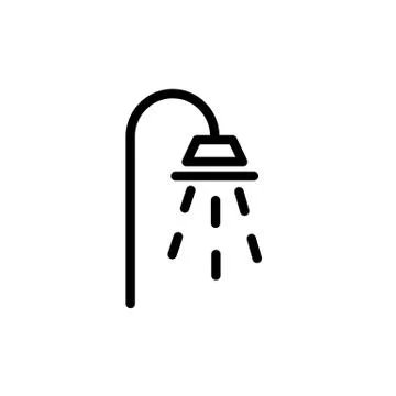 Shower Icon Vector Stock Illustration