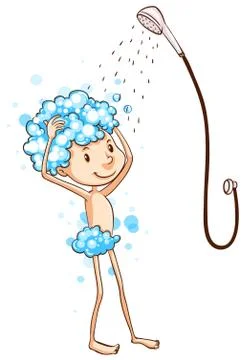 Shower Stock Illustration