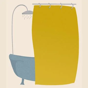 Shower Stock Illustration