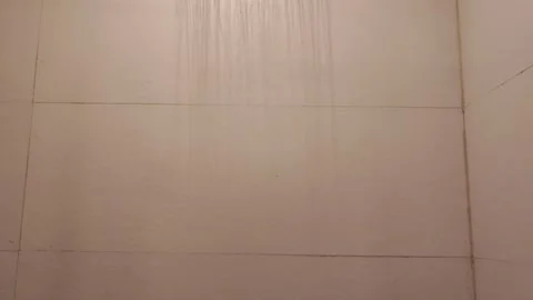 Shower installed in bathroom Video stock 172583411