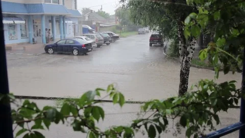 Shower outside in the summer Stock Footage 72771518