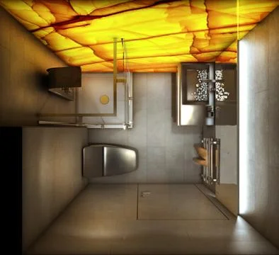 Shower room Stock Illustration