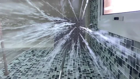 Shower slo-mo Video stock 139350954