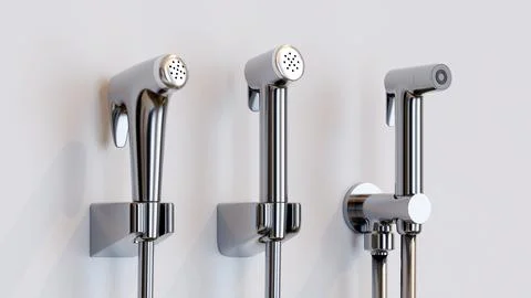 Shower spray 3d render illustraition background Stock Illustration