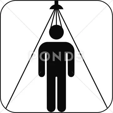 Shower symbol, artwork Stock Illustration