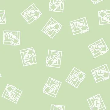 Shower tray repairs line vector seamless pattern Stock Illustration