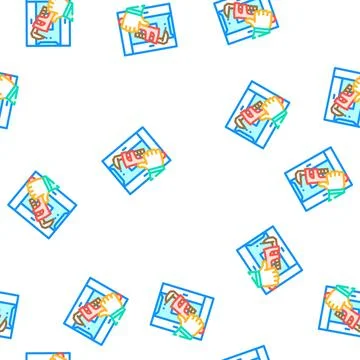 Shower tray repairs vector seamless pattern Stock Illustration