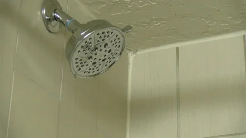 Shower Turning On Stockbeeldmateriaal 130863771