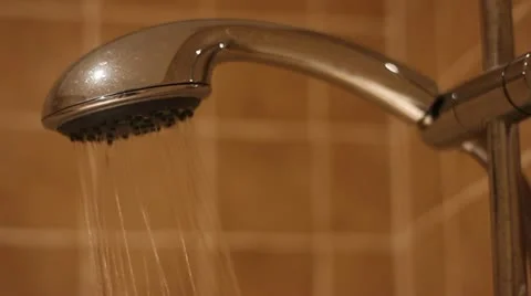Shower turns off Stock Footage 20443506
