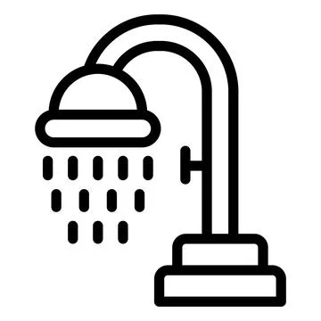 Shower Vector Icon Design Illustration Stock Illustration