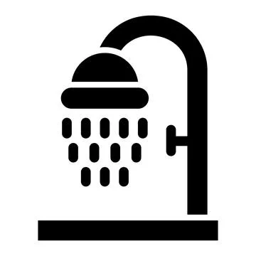 Shower Vector Icon Design Illustration Stock Illustration