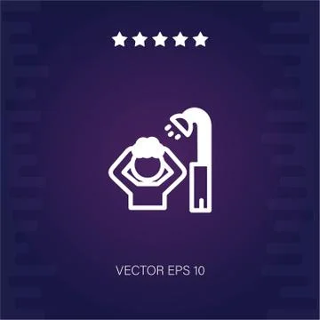 Shower vector icon Stock Illustration