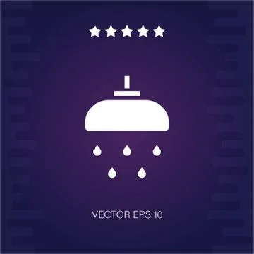 Shower vector icon Stock Illustration