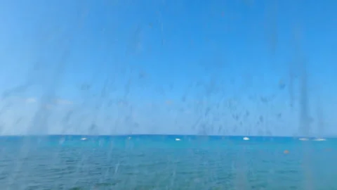 Shower water drops Stock Footage 251740224