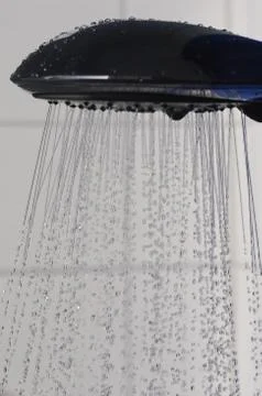 Shower water drops Stock Photos