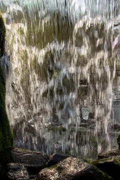 The shower of a waterfall Stock Photos