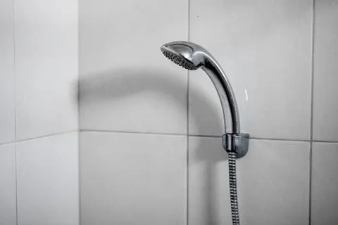 Shower on white background Stock Photos