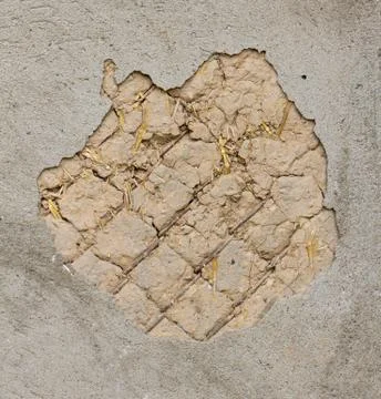 Showered with plaster as a background Stock Photos