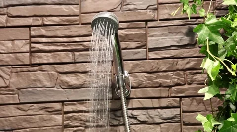 Showerhead in action Stock Footage 49228863