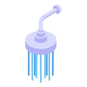 Showerhead icon isometric vector. Shower head Stock Illustration