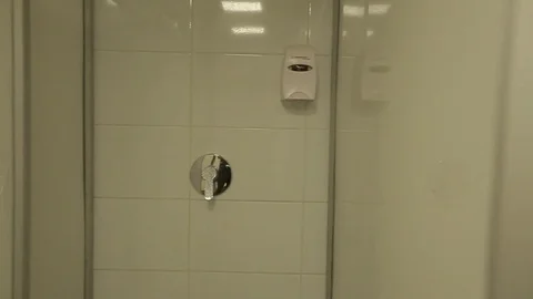 Showers slider shot Stock Footage 77050632