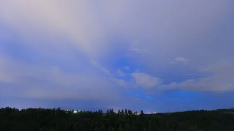 Showery Night Stock Footage 54741669