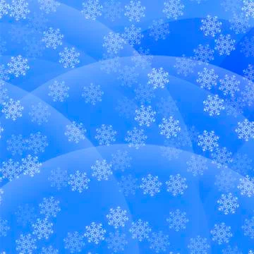 Showflakes Pattern on Blue Sky Background 스톡 일러스트