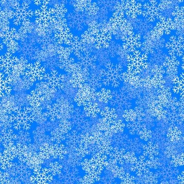 Showflakes Pattern on Blue Sky Background Showflakes Pattern on Blue Sky B... Foto stock