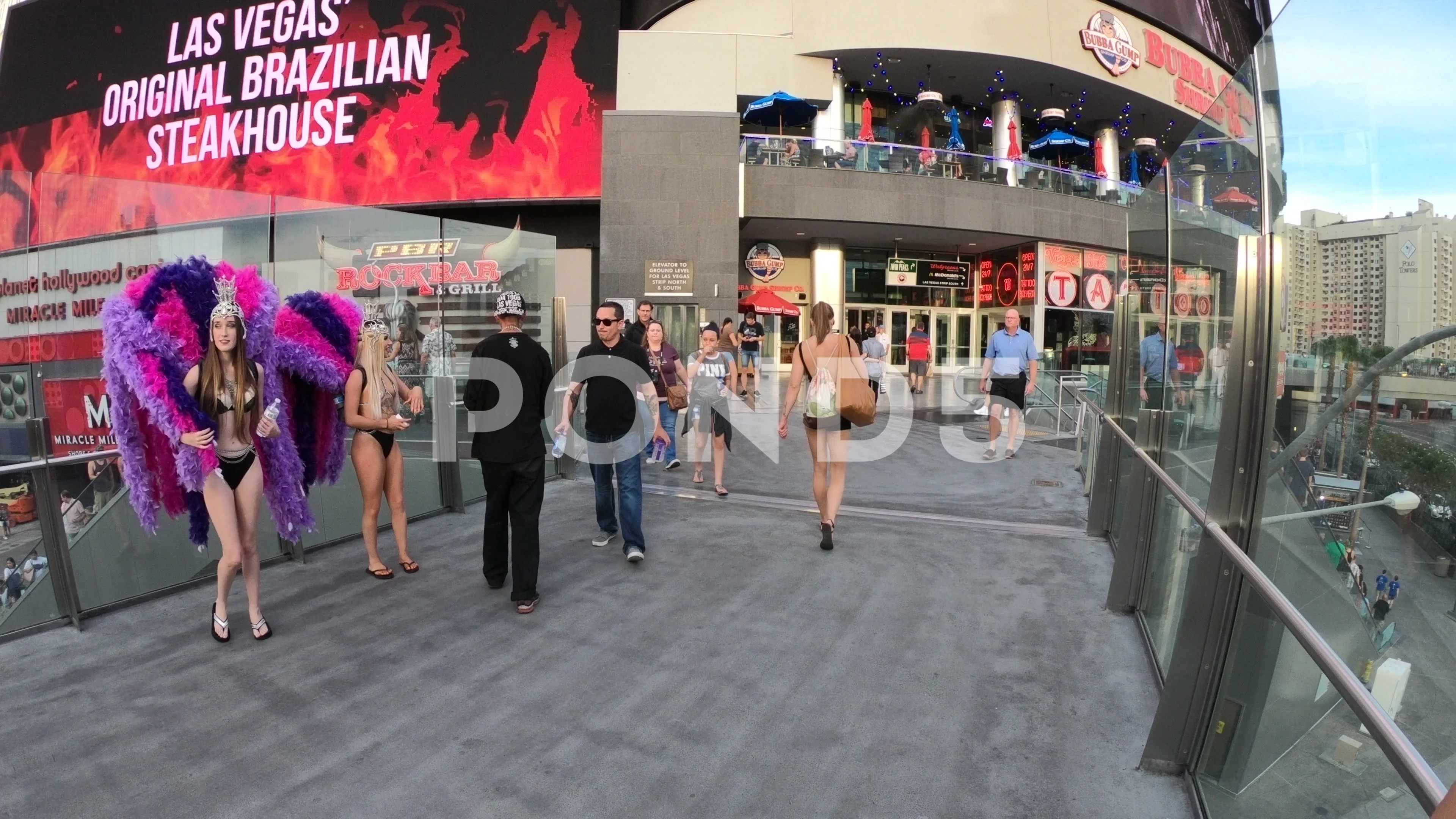 Showgirls of Las Vegas strip