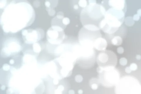 Showing abstract flat design featuring blurred bokeh lights spreading on grey Stock Illustration